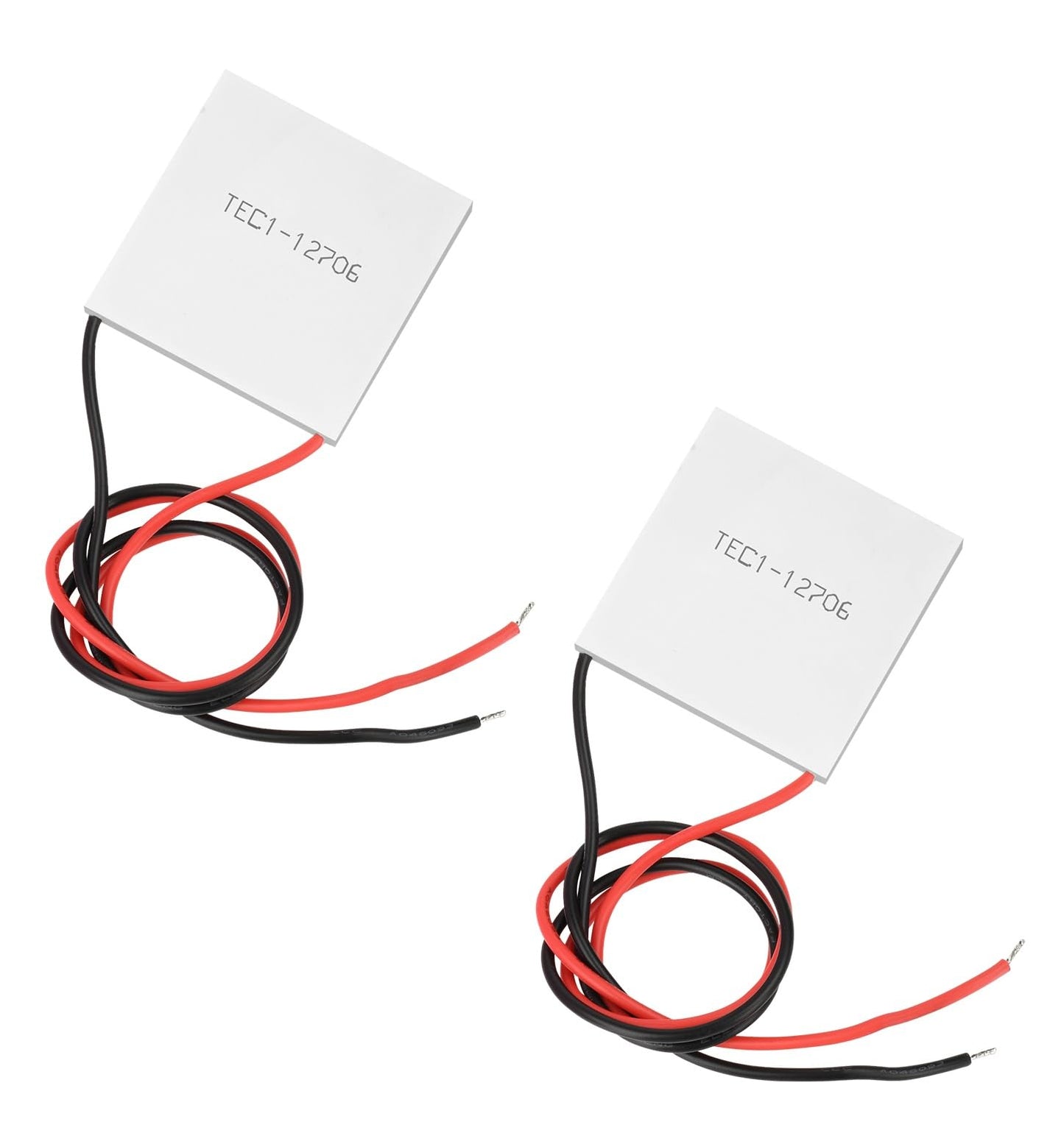 Peltier Module TEC1-12706,Aideepen 12V 6A 60W Heatsink Thermoelectric Cooler Cooling Peltier Plate Module Peltier Cooler 40x40MM Compatible with Peltier Fan/Cold Plate 2PCS