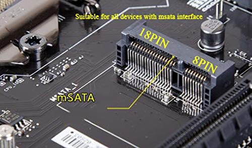 Dogfish SSD mSATA 60GB Interne Solid-State-Festplatte Hochleistungsfestplatte für Desktop-Laptop SATA III 6Gb/s Mini-SATA-SSD (60GB mSATA) 