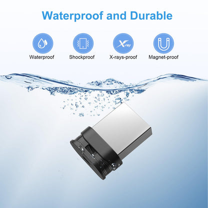 RAOYI USB Stick 128GB USB 3.0 Flash Drive with Lanyard,128G Mini Fit Memory Stick Ultra Slim Thumb Drive Zip Drive for PC Desktop-Black