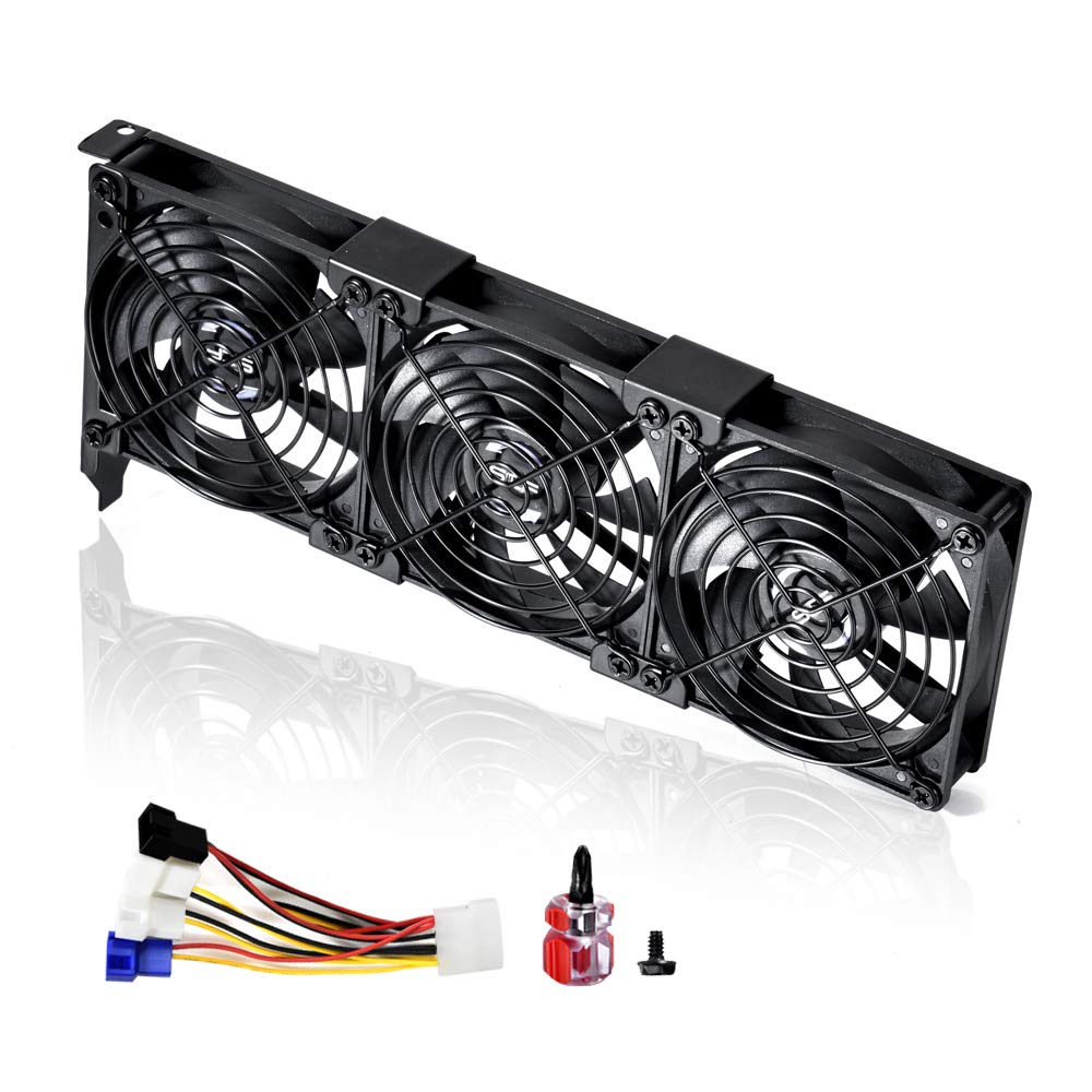 SCCCF 3x90mm 92mm Graphic Card Fans, Graphics Card Video Card VGA PCI Slot Fan GPU Cooler