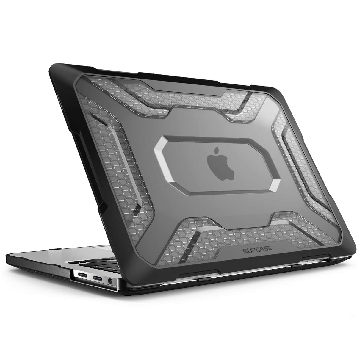 SUPCASE Unicorn Beetle Hülle für MacBook Pro 13 Zoll (2022-2016) M2/M1 A2338 A2251 A2289 A1706 A1708 A1989 A2159, schlanke, gummierte TPU-Bumper-Hülle mit Touch Bar und Touch ID (Schwarz)
