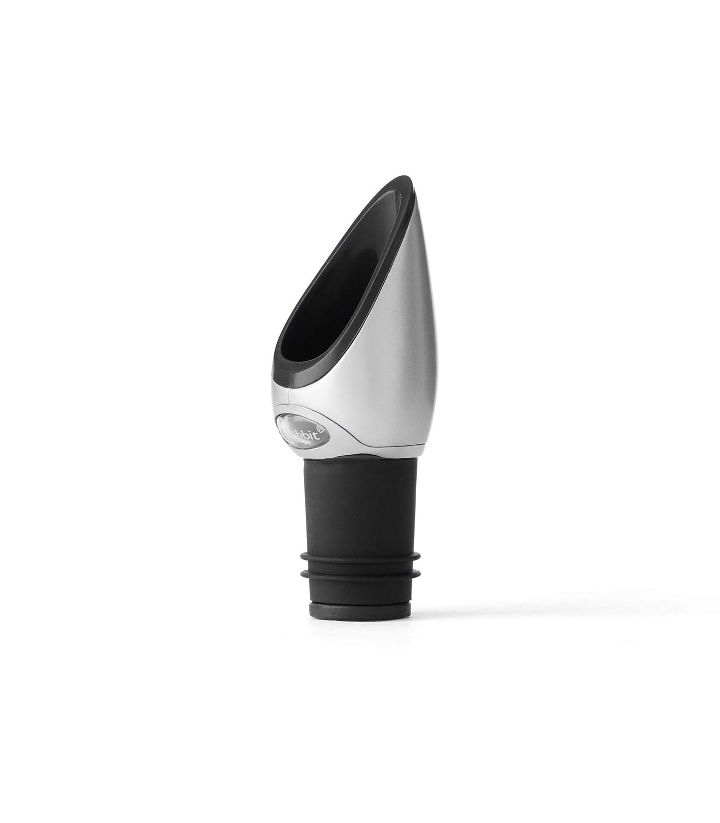 Metrokane Rabbit Wine Pourer with Stopper, Black, W6116N, 1 EA