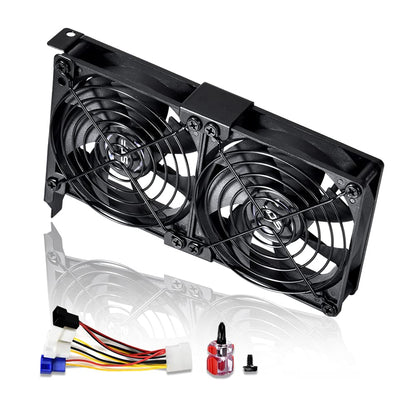 SCCCF Dual 92mm Graphic Card Fans, Graphics Card Cooler, Video Card VGA Cooler, PCI Slot Fan GPU Cooler