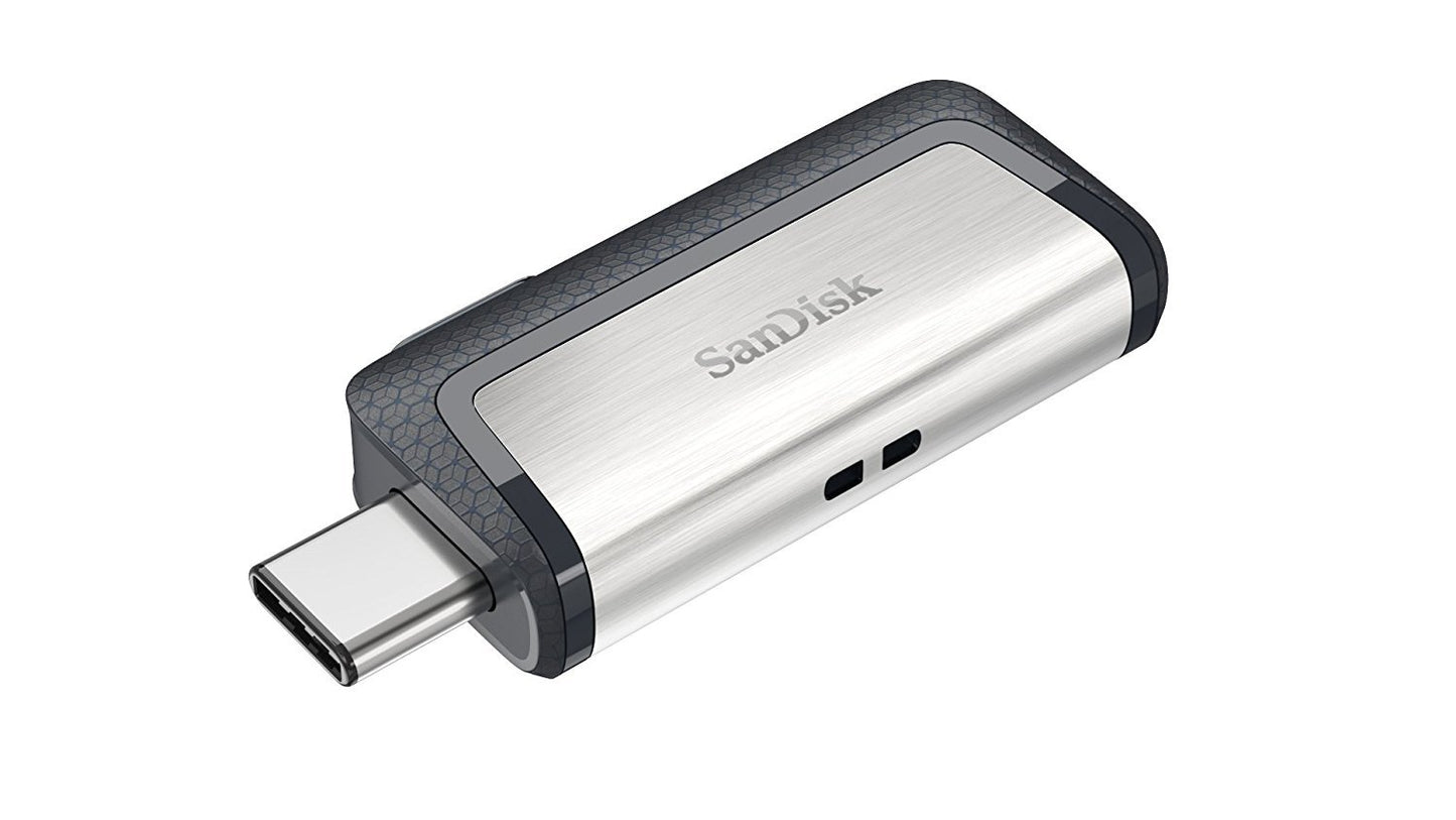 SanDisk 128GB 2 Pack Ultra Dual Drive USB Type-C (SDDDC2-128G-G46) Bundle with (1) Everything But Stromboli Lanyard