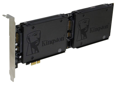 Sedna - PCI Express Quad 2.5 Inch SATA SSD Controller Card (with Built in Power Circuit, no Need SATA Power Connector) (SSD/HDD not Included)