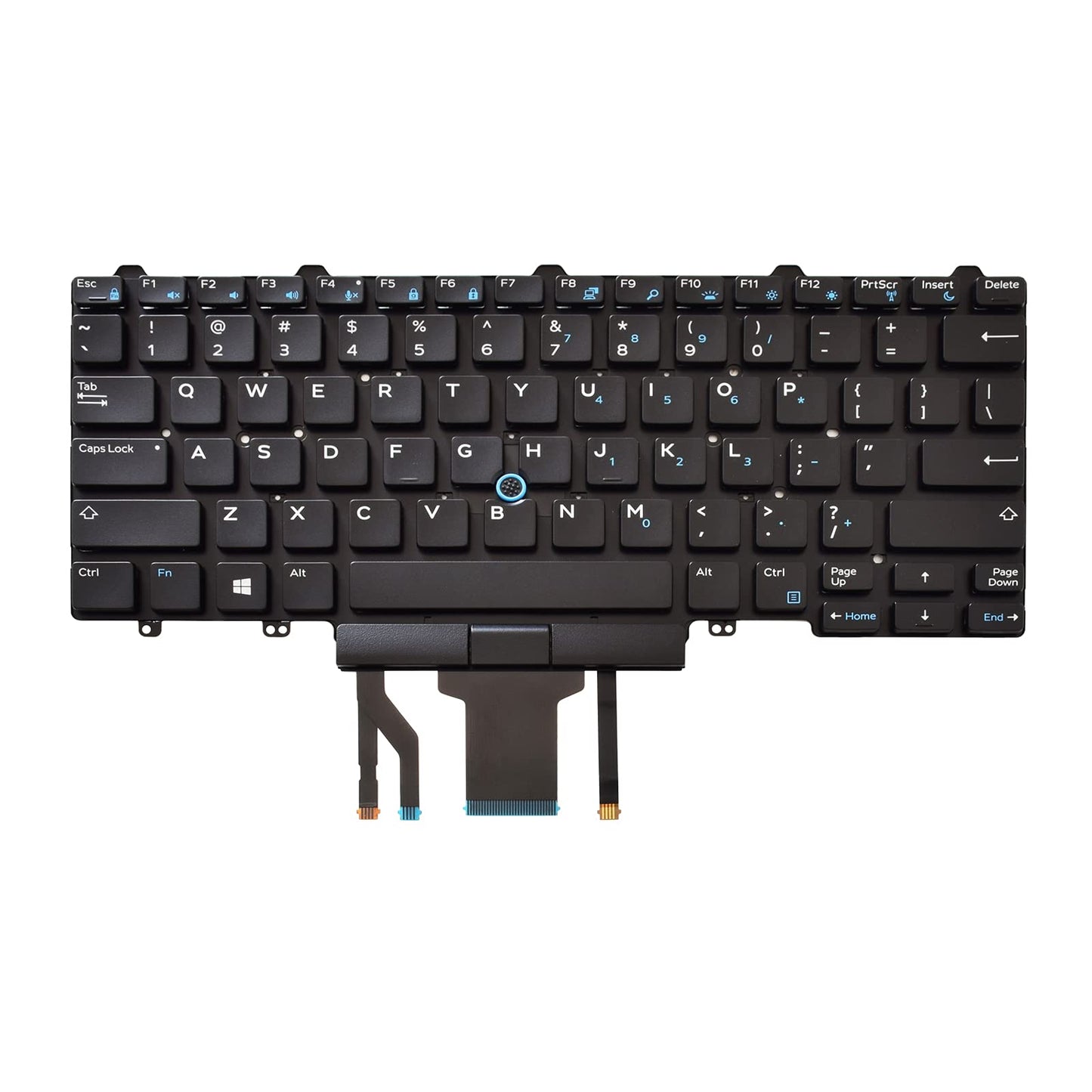 SUNMALL Backlit Keyboard Replacement Compatible with Dell Education（Latitude ） E5450 E5470 E5480 E7450 P40G E7470 E7480,Latitude 14 5480 5488 5490 5491 7480 7490 with Pointer US Layout