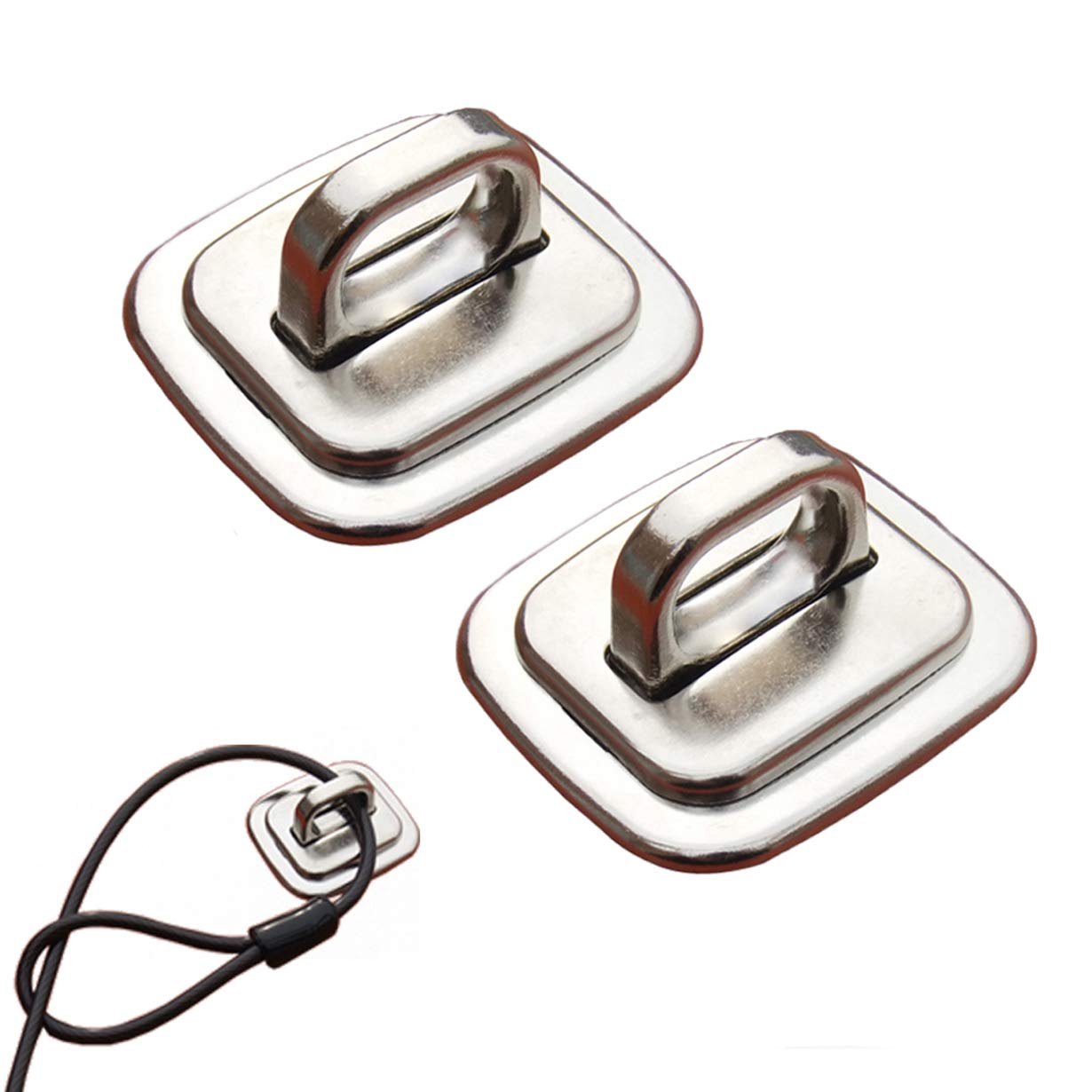 Security Anchor Base Plate for Keyed or Combination Cable Locks,Desk Mount Anchor Accessory for Cable Locks