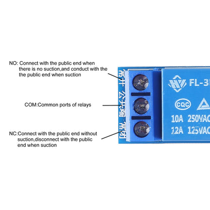 AITRIP 10PCS 5V One Channel Relay Module Relay Switch with OPTO Isolation High Low Level Trigger Compatible with Arduino Raspberry pi ARM AVR