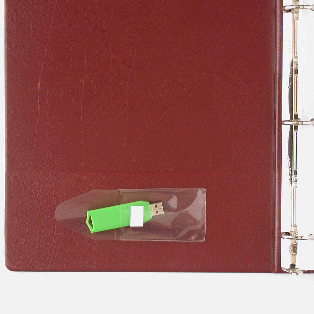 StoreSMART® - USB Flash Drive Holders- Peel & Stick Strip & Resealable Flap - 100-Pack - TL10252-100