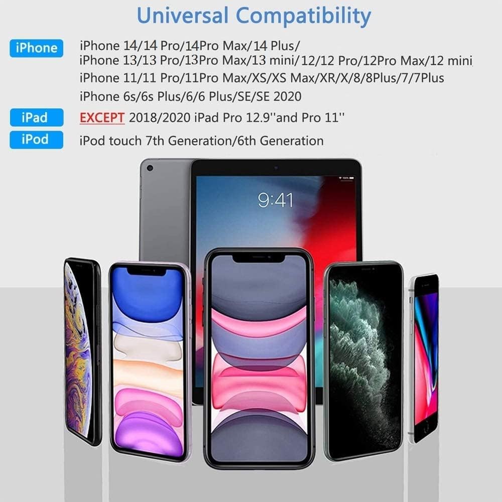 [Apple MFi-zertifiziert] Apple Lightning-auf-HDMI-Adapter für iPhone und Fernseher, 1080p Digital-AV-Adapter, Synchronisierungs- und Bildschirmanschlusskabel, kompatibel mit iPhone 14, 13, 12, 11, XS, XR, X, 8, iPad und HDTV-Projektor/Monitor