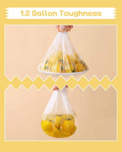 Plastic Bowl Covers for Sourdough Bread Proofing Medium Disposable Elastic Food Wraps Fits 9-inch Bowls, Shower Caps for Banneton Bread Proofing Basket Plastic Food Wrap Can Covers 100 Pcs