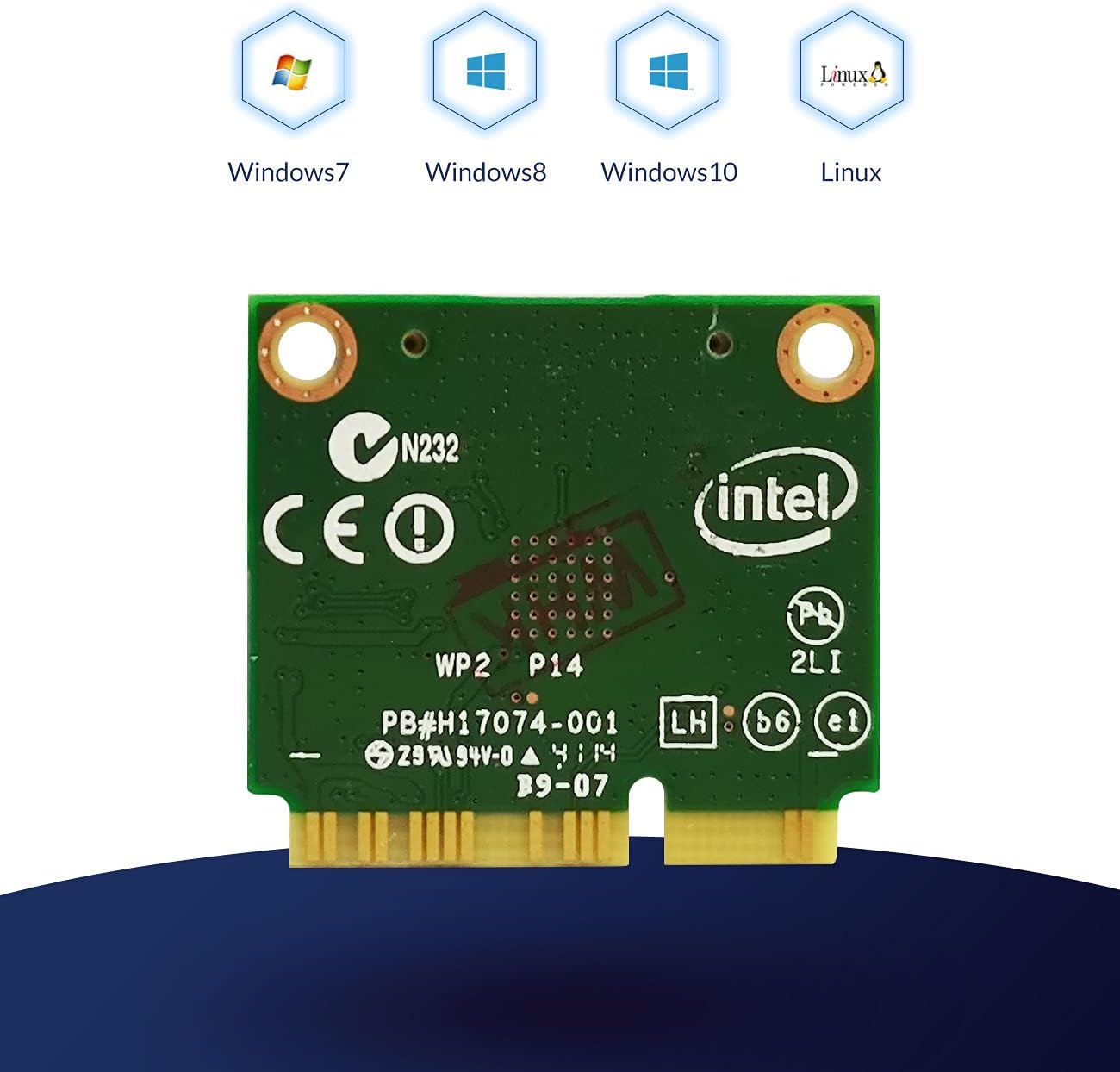 7260HMW 7260AC Dual-Band 867Mps Bluetooth 4.0 Notebook Wireless Network Card Mini PCI-E Interface