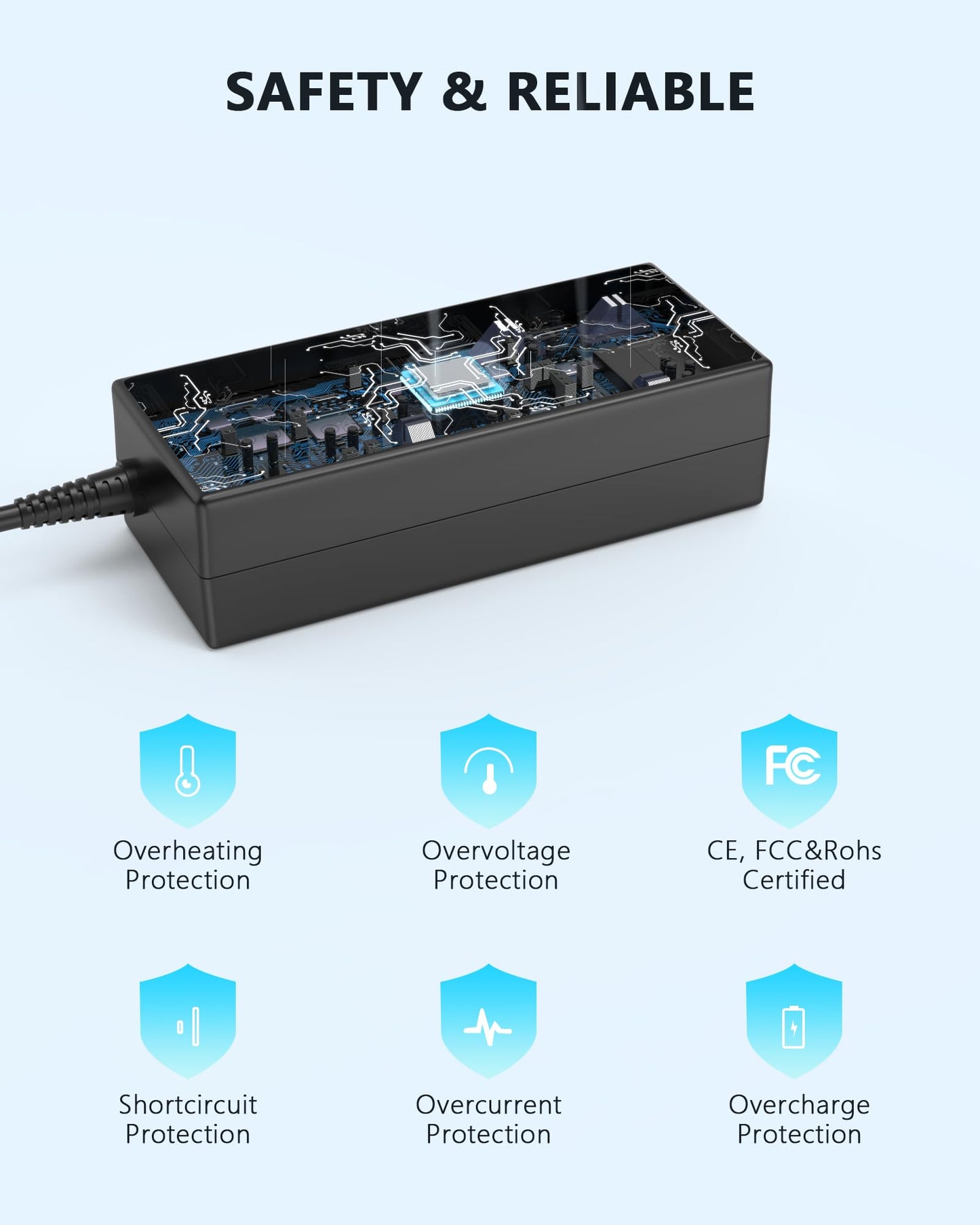 Nivjuky 65W/45W Ladegerät kompatibel mit Acer Aspire 3 und 5 Serie A315-23, A315-24P, A315-35, A314-23P, A317-53, A315-58, A315-59, A515-44, A515-45, A515-46, A515-54, A515-55, A515-56 Laptop-Netzteil