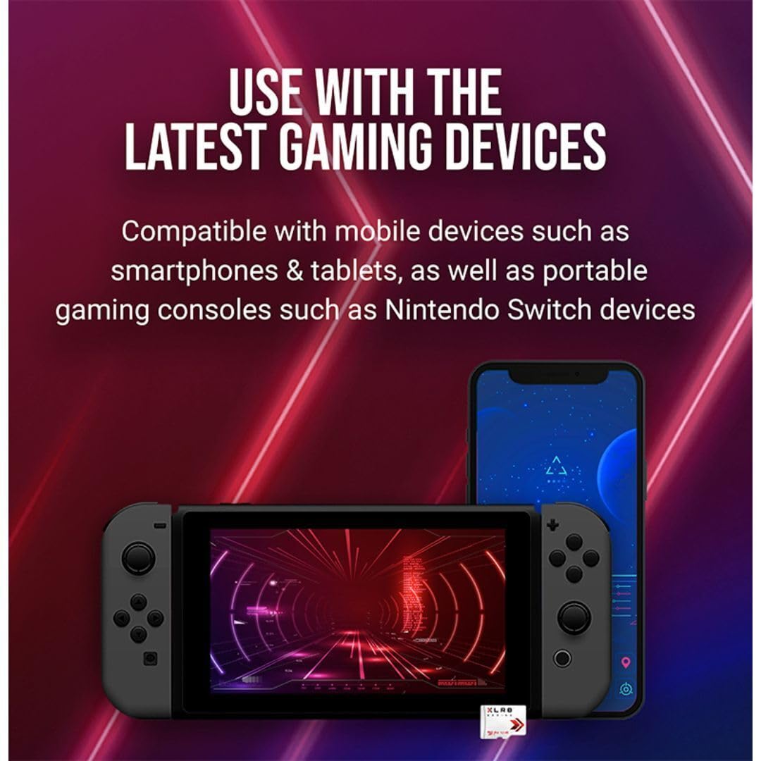 PNY 512GB XLR8 Gaming microSDXC Memory Card - 100MB/s, UHS-I, 4K UHD, Full HD, U3, V30, A2 - Micro SD for Portable Console Gaming on Nintendo-Switch, Steam Deck, Smartphones and Tablets