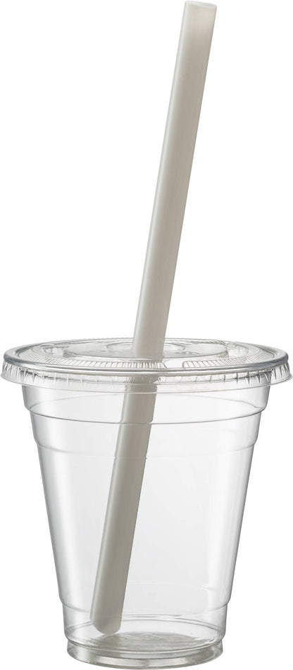 Clear Jumbo Smoothie Straws, Clear Disposable Wide-mouthed Large Milkshake Straws 9'' Inches High/Tall 100 pack