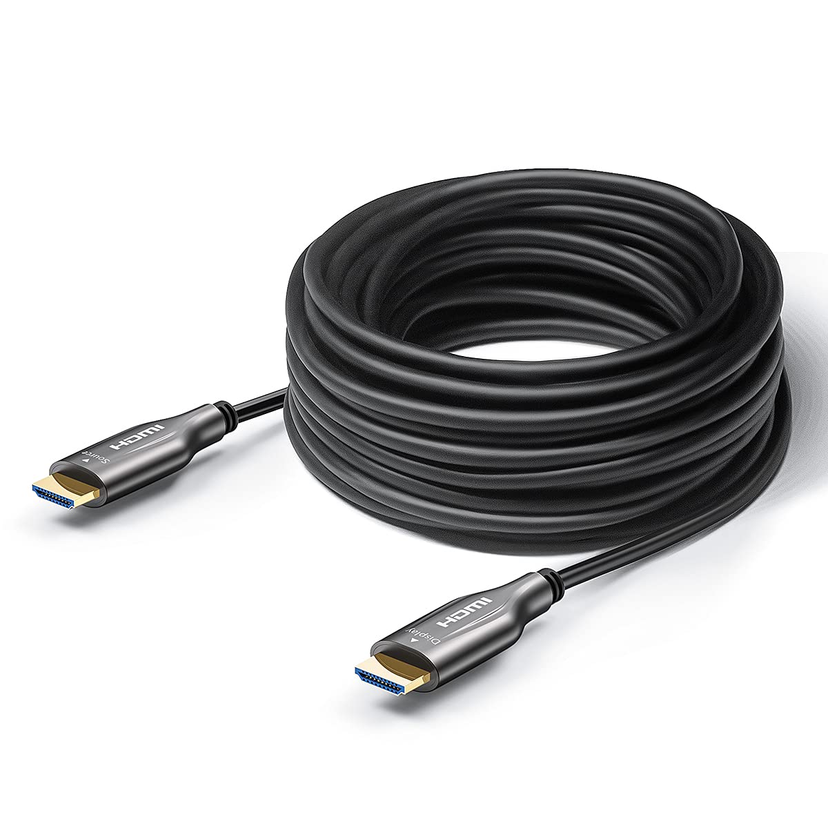 Glasfaser-HDMI-Kabel, 30 Meter, HDMI 2.0, 18 Gbit/s, unterstützt 4K bei 60 Hz, 4:4:4/4:2:2/4:2:0, HDR10, Dolby Vision, HDCP 2.2, ARC, 3D, schlank und flexibel 