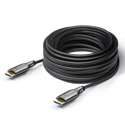 Glasfaser-HDMI-Kabel, 30 Meter, HDMI 2.0, 18 Gbit/s, unterstützt 4K bei 60 Hz, 4:4:4/4:2:2/4:2:0, HDR10, Dolby Vision, HDCP 2.2, ARC, 3D, schlank und flexibel 