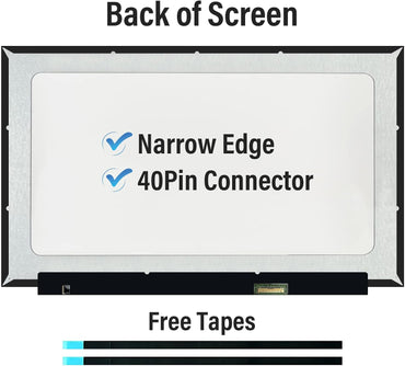 NT156WHM-T03 V8.0 V8.1 LCD LED OnCell Touch Screen Replacement for Laptop 40Pins HD 1366x768 Display(Only for NT156WHM T03 not for Others) with Tape