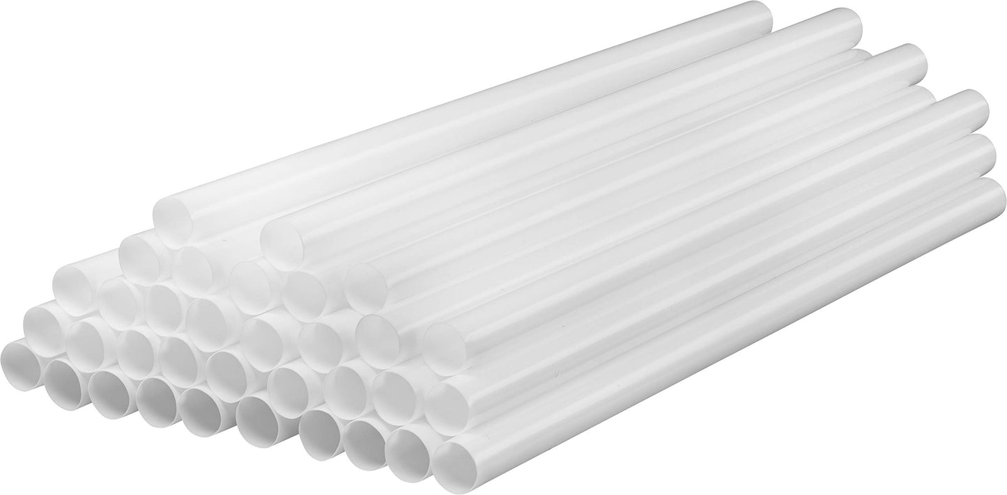 Clear Jumbo Smoothie Straws, Clear Disposable Wide-mouthed Large Milkshake Straws 9'' Inches High/Tall 100 pack