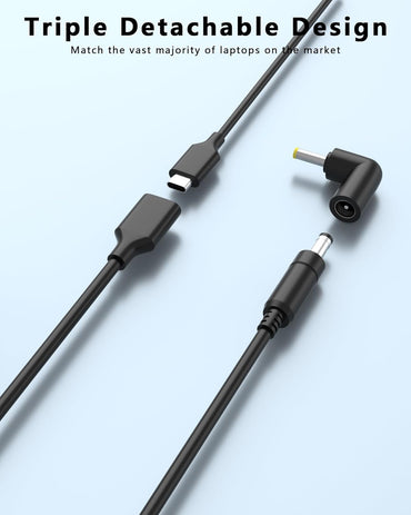 100W USB C Universal Laptop Charger with 15 Tips, Compatible with HP DELL Lenovo Acer Asus Toshiba Samsung MacBook IBM Sony LG & Chromebook, AC Power Adapter (Fits 90W 65W 45W)