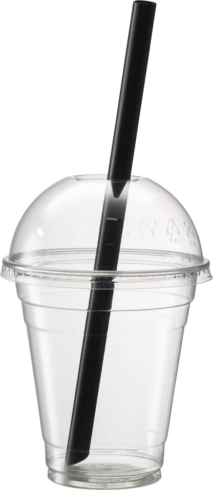 Clear Jumbo Smoothie Straws, Clear Disposable Wide-mouthed Large Milkshake Straws 9'' Inches High/Tall 100 pack