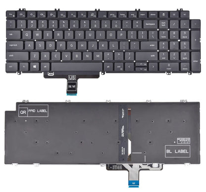 Replacement Keyboard for Dell Latitude 5520 5530 5540 5521 5531, Precision 3560 3570 3580 3561 3571 3581 7670 7680 7770 7780 Laptop with Backlit US Layout P/N: N7N16 0N7N16
