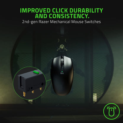 Razer Orochi V2 Mobile Wireless Gaming Mouse: Ultra Lightweight - 2 Wireless Modes - Up to 950hrs Battery Life - Mechanical Mouse Switches - 5G Advanced 18K DPI Optical Sensor - Classic Black