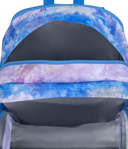 JanSport Laptop-Rucksack – Computertasche mit 2 Fächern, ergonomischen Schultergurten, 15-Zoll-Laptopfach, Tragegriff – Bücherrucksack – Erdbeer-Dusche 