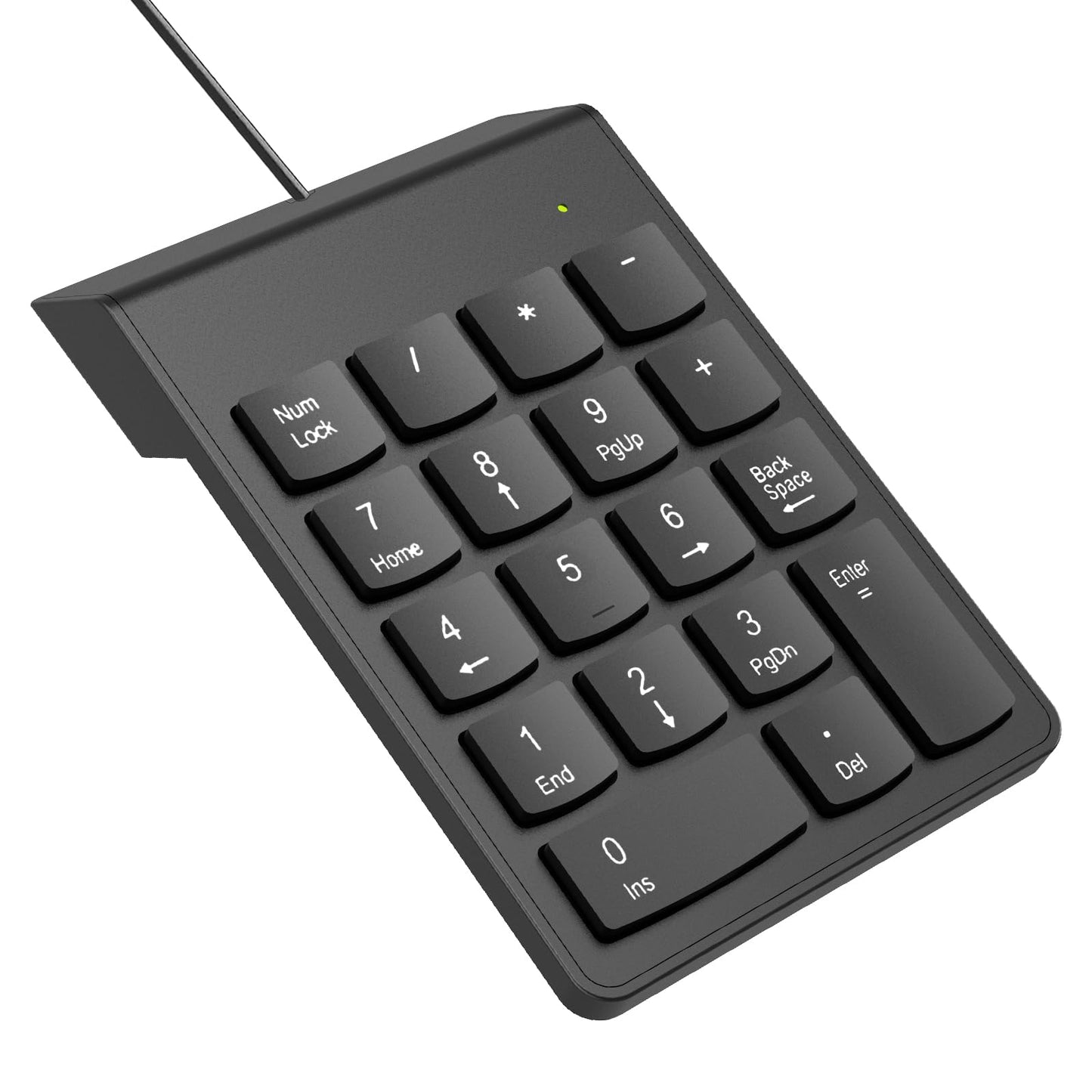 NOOX USB Numeric Keypad Numpad Portable Slim Mini 10 Key Number Pad Keyboard for Laptop Desktop Computer PC, Compatible with ChromeBook Surface Notebook, Tax Accountant Calculate Office Travel & Home