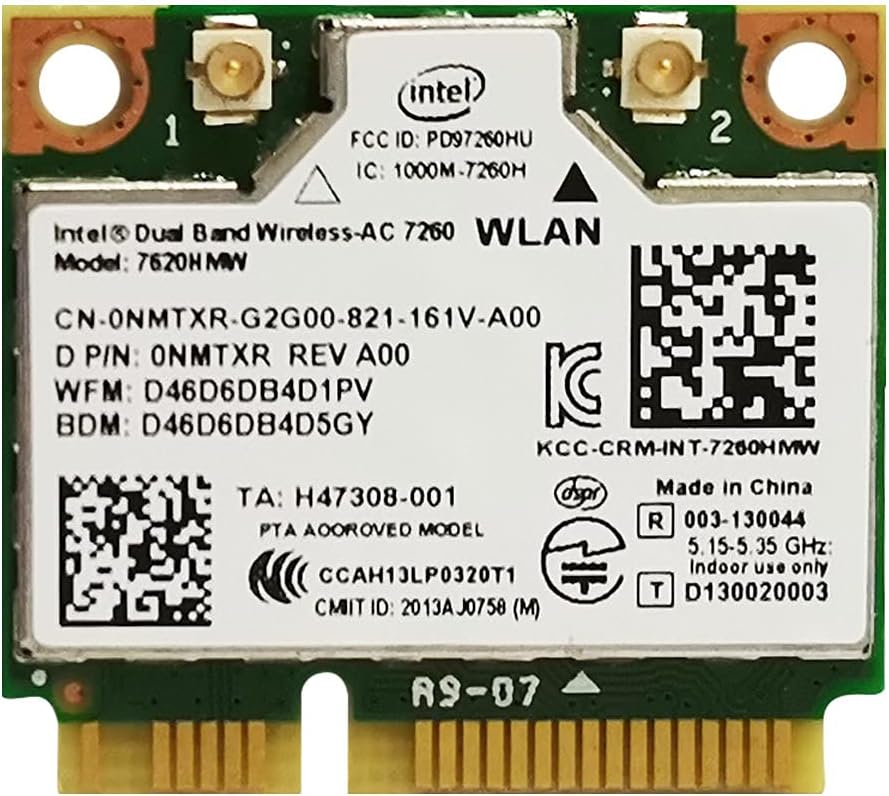 7260HMW 7260AC Dual-Band 867Mps Bluetooth 4.0 Notebook Wireless Network Card Mini PCI-E Interface