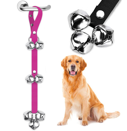 BLUETREE Dog Doorbells Premium Quality Training Potty Great Dog Bells Adjustable Door Bell Dog Bells for Potty Training Your Puppy The Easy Way - 7 Extra Large Loud 1.4 DoorBells