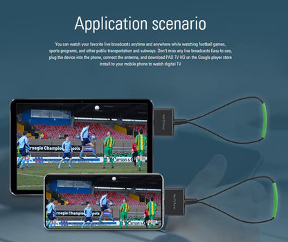 MyGica USB-TV-Tunerkarte Typ C, ATSC-Digitalfernsehen überall empfangen, Freeview HD-TV-Empfänger, kabelloser HDTV-Stick-Tuner-Adapter, USB-TV-Antenne für Android-Smartphones, Tablets und PCs, keine Internetverbindung erforderlich