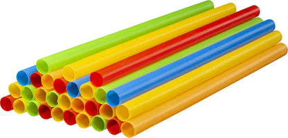 Clear Jumbo Smoothie Straws, Clear Disposable Wide-mouthed Large Milkshake Straws 9'' Inches High/Tall 100 pack