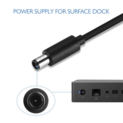 Surface Dock Ladegerät, 15V 6A 90W Netzteil Akkuladegerät für Microsoft Dockingstation Surface Pro 4 Surface Book 1661 1749 TG-TECH