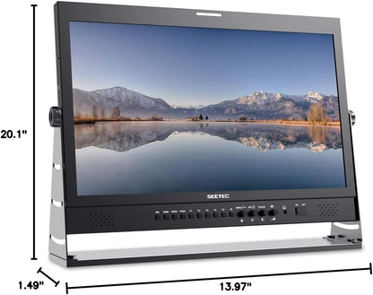 SEETEC P215-9HSD-192 21,5 Zoll LCD-Monitor für Broadcast-Produktionen, 3G SDI, 4K HDMI Ein- und Ausgang, IPS Full HD 1920x1080 