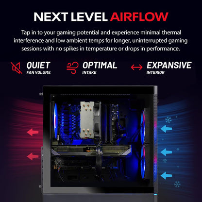 Skytech Gaming Nebula 2 Gaming PC, Intel i5 14400F 2.5GHz, NVIDIA RTX 5050 8GB, 1TB NVMe SSD, 16GB DDR5 RAM 5200, 650W Gold PSU, Wi-Fi, Win 11, Gaming Desktop