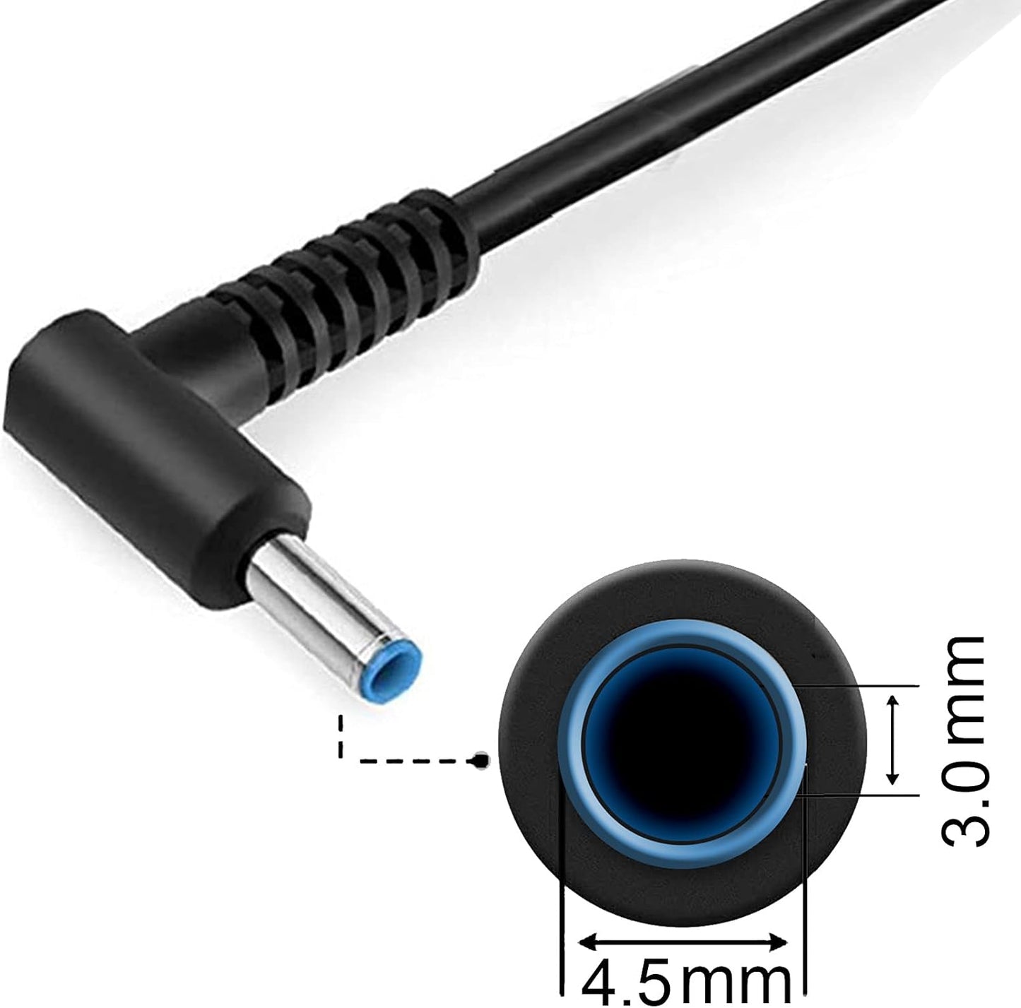 Replacement for HP Laptop Charger 45W Smart Blue Tip Power Adapter for HP Pavilion X360 L25296-002 740015-003 Stream 11 13 14 Elitebook 840 TouchSmart 11 13 15 Series Power Supply Cord