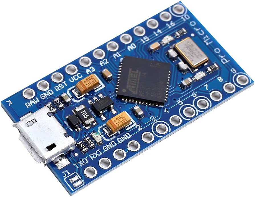 Teyleten Robot Pro Micro Atmega32U4 5V 16MHz Module Board Micro USB Pro Micro Development Board Microcontroller 3pcs