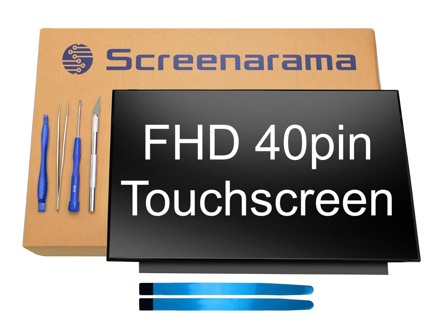 SCREENARAMA Neuer Bildschirm als Ersatz für Dell Inspiron 3511 P112F003, OnCell Touch, FHD 1920x1080, IPS, matt, LCD-LED-Display inklusive Werkzeug