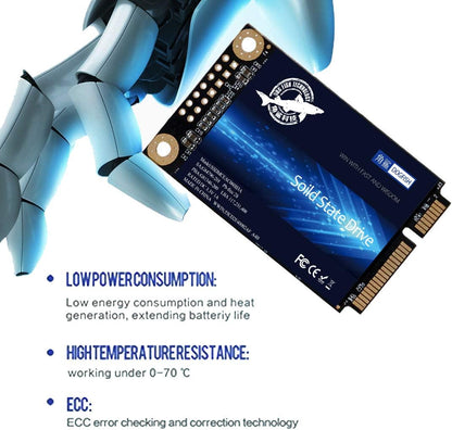 Dogfish SSD mSATA 60GB Interne Solid-State-Festplatte Hochleistungsfestplatte für Desktop-Laptop SATA III 6Gb/s Mini-SATA-SSD (60GB mSATA) 