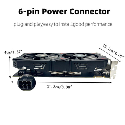 QTHREE Geforce GTX 960 4GB Graphics Card, GDDR5 128-bit, DP, HDMI, DVI, Video Card for PC, Computer GPU, PCI Express x16