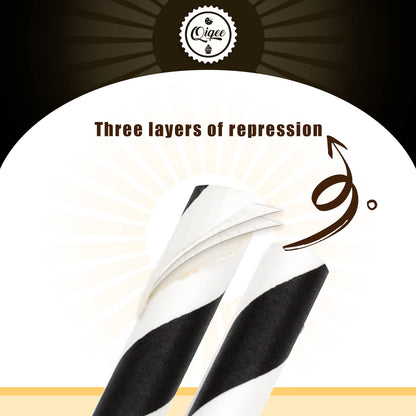 qiqee 200-pack Multi Stripe Rainbow Drinking Paper Straws Disposable Straws Bulk (20-Multi Color)