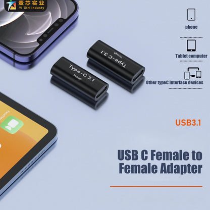 Pastall 5 Pack USB C Female to Female Adapter.Usbc Extender.USBC Coupler Supports Up to 10Gbps Data Transfer and 100W Fast Charging.Compatible with Thunderbolt 4/3 Supports 8K@60Hz Video.