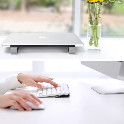 SUPBEE Universal-Laptop-/Computer-Tastaturständer, [4er-Pack] Gummierter, neigbarer Keil für Schreibtisch, ultrakompakter, tragbarer, belüfteter Ständer mit erhöhten Füßen für Notebook-Tastaturen – Schwarz