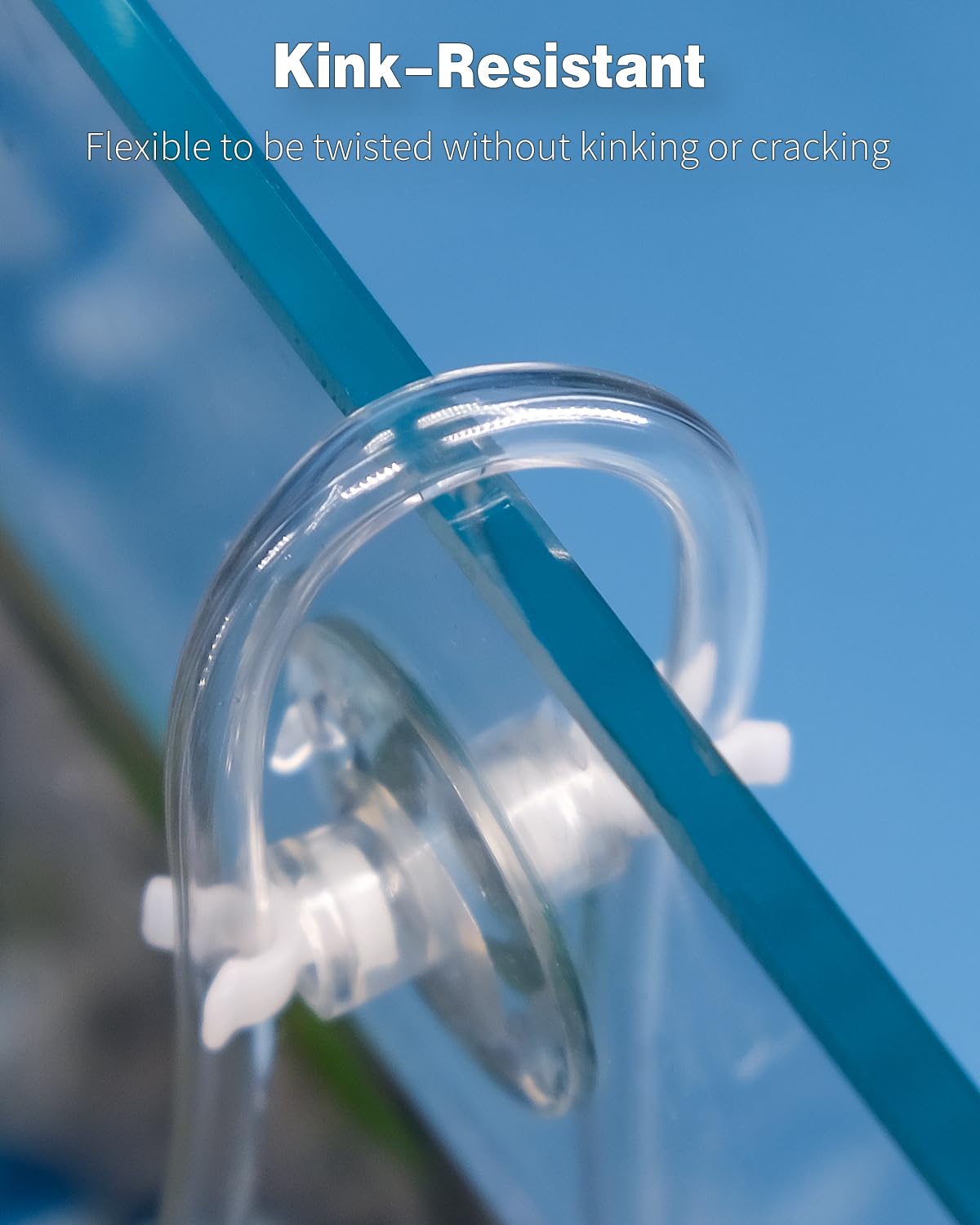 Pawfly Aquarium Airline Tubing 6.5 Feet Standard 3/16" Aquarium Tubing for Fish Tank Air Pump, Flexible Kink-Resistant Pure PVC Hose for Aquarium Garden Terrarium Pond