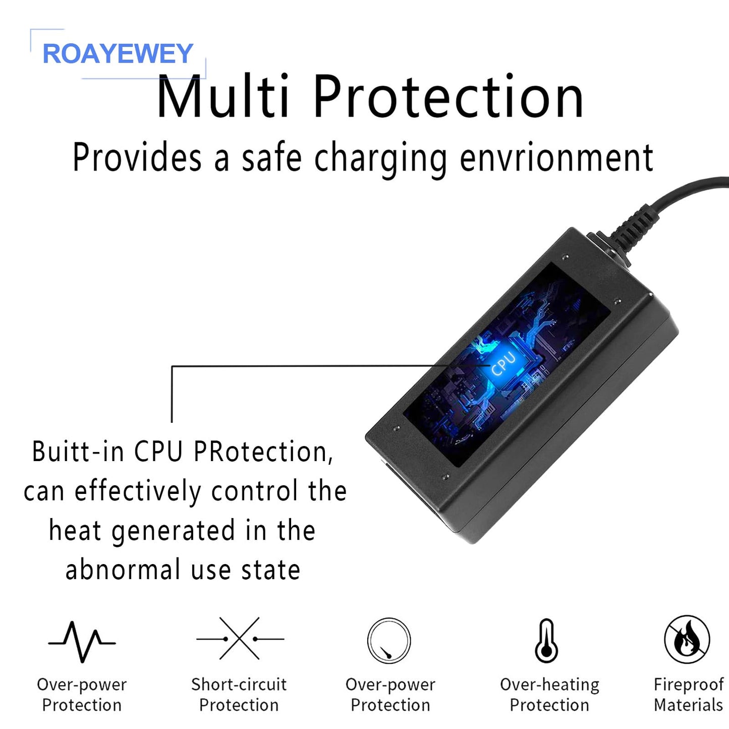 ROAYEWEY USB Type C Replacement for 45W Chromebook Charger Compatible with HP Chromebook 14 X360 USB C Power Supply Adapter