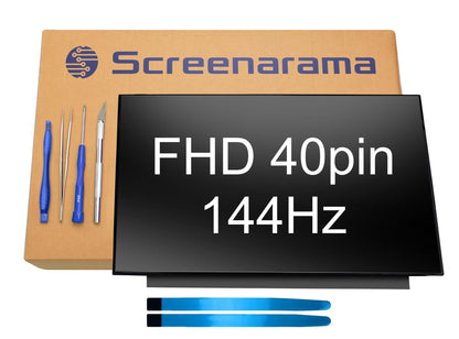 SCREENARAMA Neuer Bildschirm als Ersatz für Dell Inspiron 15 3520 P112F (FHD 40-Pin 144Hz IPS) LCD-LED-Display inklusive Werkzeug und Klebeband