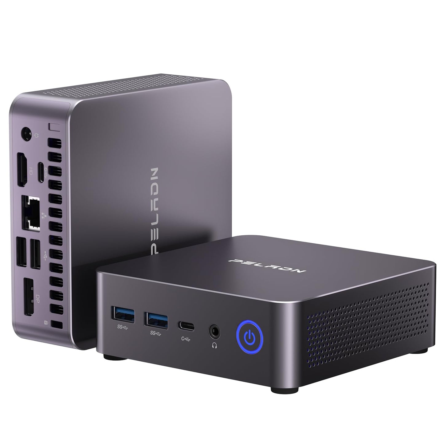 PELADN Mini PC Gaming, Ryzen 7 7735U (8C/16T, up to 4.75Ghz),32GB DDR5/1TB NVMe SSD,Dual Type-C/DP/HD,Mini Desktop Computer,WiFi6 4K/60Hz Quadruple-Display USB3.2/BT5.2 Mini Computers