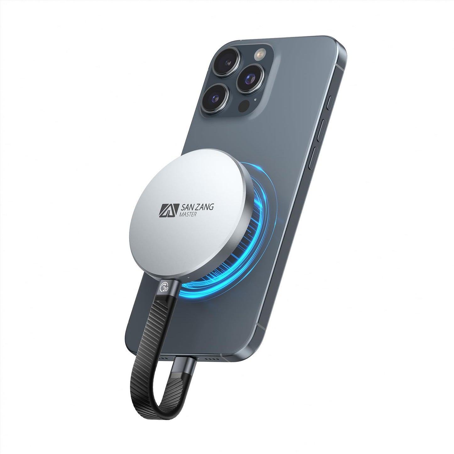 SAN ZANG MASTER Magnetic Portable Solid State Drives: Ultra-Thin, Portable Design for Secure Grip, Easy Connectivity, and Reliable Performance (1, TB)