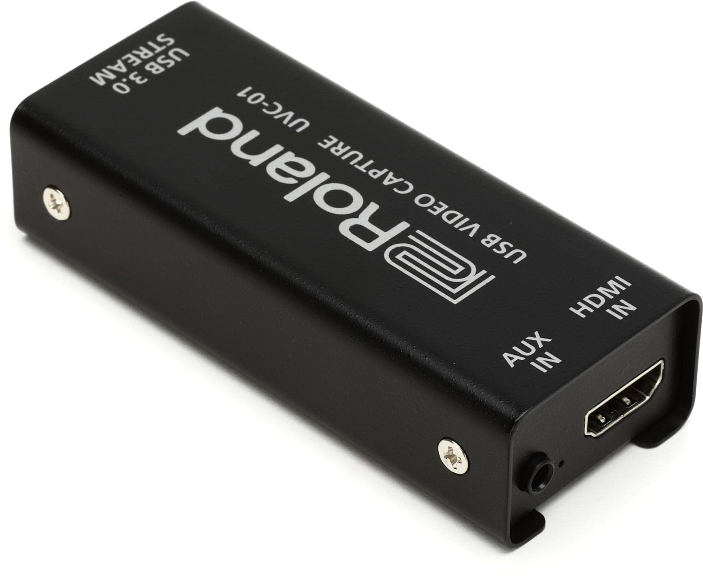 Roland UVC-01 USB Video Capture | Plug-and-Play for Flawless Recordings & Livestreams | HDMI to USB 3.0 Video Encoder | Uncompressed 1080p HD at 60 FPS | Webcam Operation for Mac & Windows